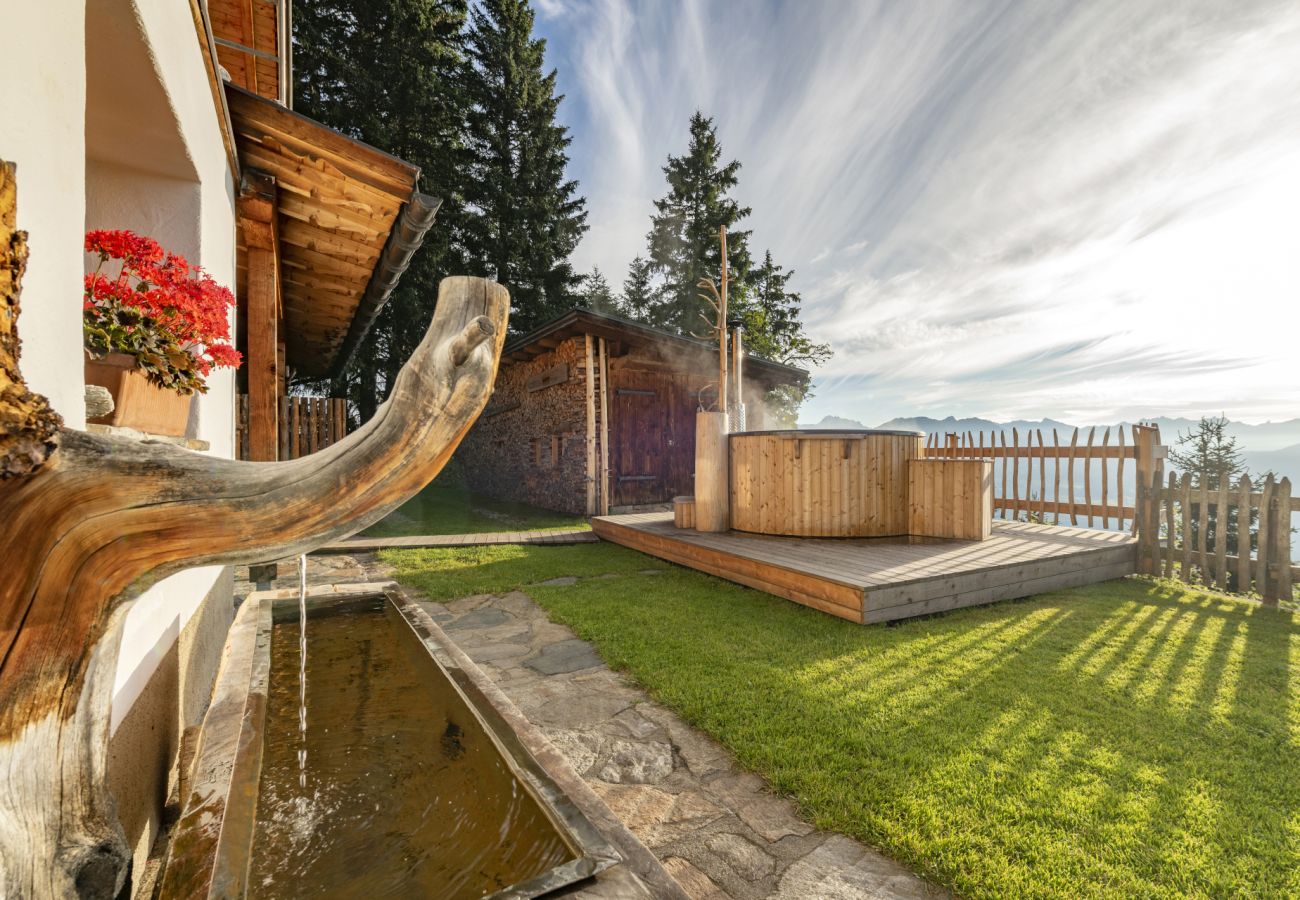 House in Tschagguns - Slopeside Mountain House with Hot Tub