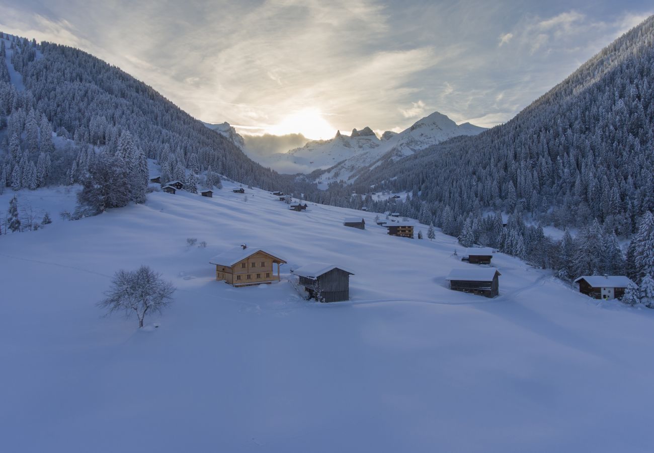 Blockhütte in Tschagguns - Panorama Deluxe Mountain Hideaway House